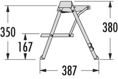 Hailo step-fix keukentrapje antraciet/zwart