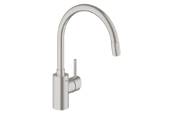 Grohe concetto eengreepskraan super steeldouchette