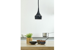 Mercury ledpendel 8W led zwart mat + stopcontact