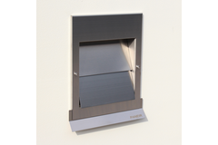 Paneir sigma uitblaasrooster  rvs/rvs d.125mm