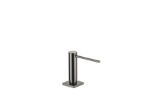 Pompje met rozet vierkant dark platina mat