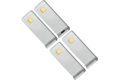 Set 4 Led reiled onderbouw 3W 3000K RVS look touch 10w met dimmertransfo
