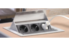 Evoline flip top push small wit gelakt b-f3 stopco 3 stopcontacten