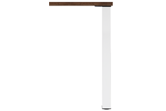 Tafelpoot q60 wit mat 60x60mm h87 regelbaar