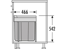 Hailo easy-cargo 40l grijs