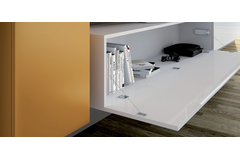 Link A262 valdeursysteem alu grijs finish