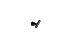 Knop Delta ø23,5x44x36 zamak mat zwart