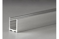 U-profiel, B16 H20 L1498, mat aluminium