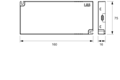 Mec Driver Led transfo 36w 12/24V zonder kabel