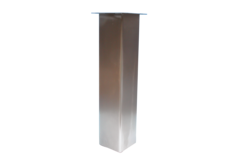 Tafelpoot big foot 150x150mm h.87 cm rvs