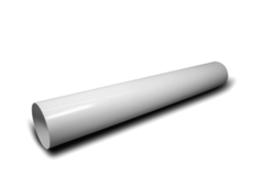 Ronde buis glad pvc ø 150 mm