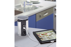 Evoline powerport usb alu-look b-f met usb lader