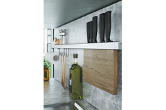 Horzon-T reling-kit 900mm incl. bevestigingen, 3 haken en messenhouder