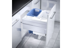 Hailo Laundry Carrier k.60 2x33l+12l+2,5l wit