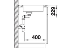 Blanco spoeltafel andano 180-if