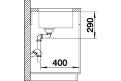 Blanco spoeltafel andano 700-u man.