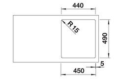 Blanco spoeltafel claron 400-if/a auto.
