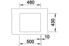 Blanco spoeltafel claron 450-if man.