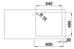 Blanco spoeltafel claron 500-if/a auto.