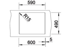 Blanco spoeltafel claron 550-if/a auto.