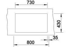 Blanco Claron 700-IF durinox manuele bediening