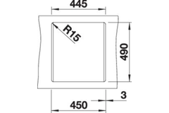 Blanco Dalago 45 zacht wit automatische bediening