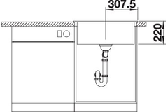 Blanco spoeltafel pleon 6 rock grey man.