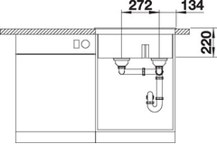 Blanco spoeltafel pleon 6 split café man.