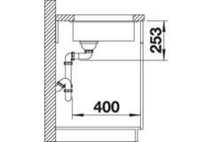 Blanco Subline 160-U café manuele bediening