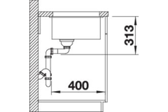 Blanco Subline 320-U café manuele bediening