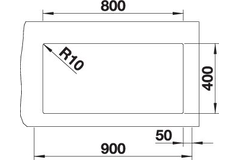 Blanco Subline 800-U zwart manueel