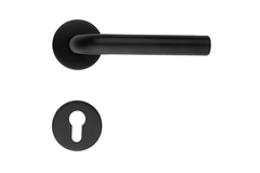 Deurkruk Pro l shape 19mm zwart r+e cyl