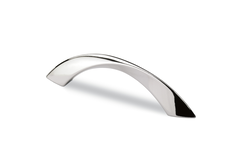 Greep Coria, boorafstand 128, L 151 mm, B 16 mm, H 34 mm, glans verchroomd