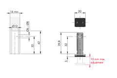 Sokkelversteller rekord tech dia12 cc32mm