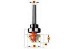 Classiek profielfrees met lager d=28,6 r=4 i=14,3 hw