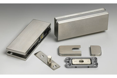 Kit hydraulische pivot, voor 8/12 mm glas, geborsteld rvs
