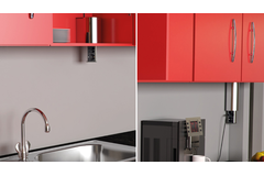 Elevator rvs-look b-f 2 stopcontacten