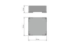 Chic line accessoire bakje antraciet  b.60  l.150mm