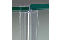 Dichting met h-aanslag l2200mm voor glas 10/12 mm