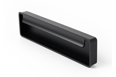 Komgreep FOLD BA128 L174 zamak mat zwart
