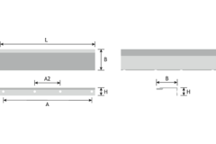 Greep stratt ba128 l1500 zamak RVS look