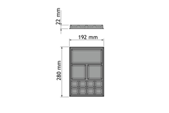 Chic line juwelen indeling b.192  d.280mm