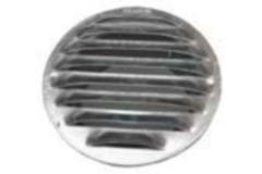 Ronde schoepenrooster d.120mm alu