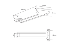 Glazenhouder zwart mat - 3 glazen