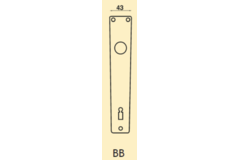 Achterplaat ls218 rh 72mm cyl. f1