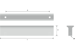 Greep l=120mm boorafst.96mm alu mat