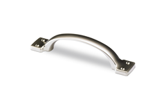 Greep Flavia, boorafstand 96, L 145 mm, B 28 mm, H 28 mm, Mat vernikkeld