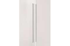 Deurgreep dubbel BROOKLYN BIG BA1056 L1074 aluminium gepolijst nikkel