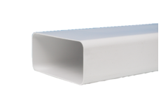 Vlakkanaal d.125 std l.1000mm wit