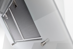 Novy Vision 120 cm wit glas wanddampkap